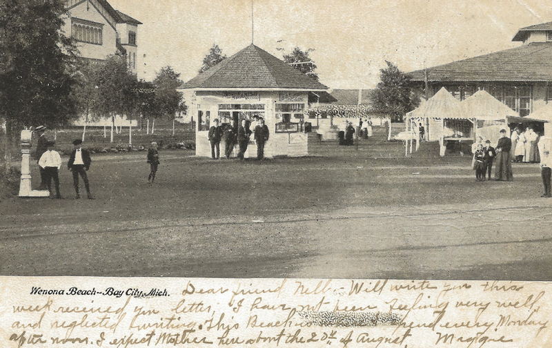 Wenona Beach Amusement Park (Wenona Beach, Wenonah Park) - Vintage Postcard